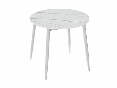 Стол Uni-Form-R.2B 800*800*750 SGrey/White Matt Marble