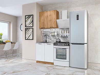 Флэт-03 2140*800*600 Wotan Oak 2S/White In 2S