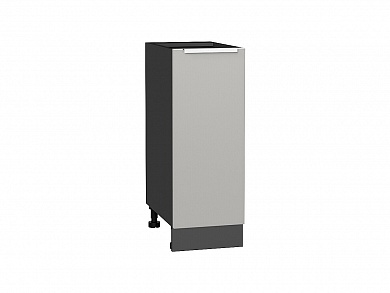 Шкаф нижний с 1-ой дверцей Фьюжн 816*300*480 Silky Light Grey / Graphite