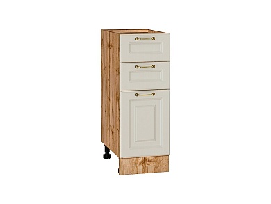 Шкаф нижний с 3-мя ящиками Ницца 816*300*478 Агат / Дуб Вотан