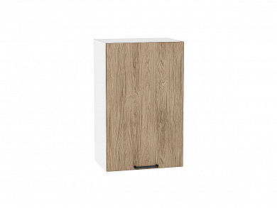 Шкаф верхний с 1-ой дверцей Флэт 716*450*318 Natural Casella Oak 2S / Белый