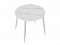 Стол Uni-Form-R.2B 800*800*750 SGrey/White Matt Marble