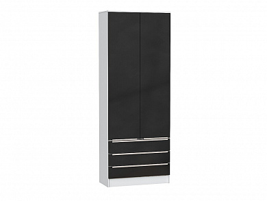 Шкаф двухстворчатый Стиль ШК-803 с ящиками 2110*800*376 Anthracite