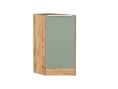 Шкаф нижний торцевой Фьюжн 816*296*554 Silky Mint / Дуб Вотан