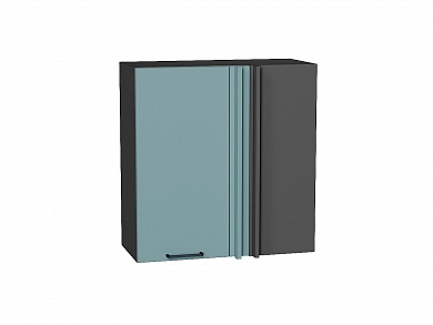 Шкаф верхний прямой угловой Флэт 716*700*345 Grey-green In 2S / Graphite