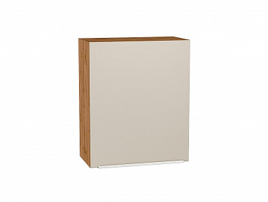 Шкаф верхний с 1-ой дверцей Фьюжн 716*600*320 Cream Silk / Дуб Вотан