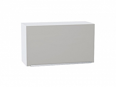 Шкаф верхний горизонтальный Фьюжн 458*800*318 Silky Light Grey / Белый