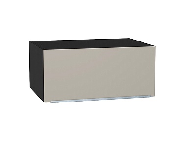 Шкаф верхний горизонтальный глубокий Фьюжн 358*800*576 Silky Grey / Graphite