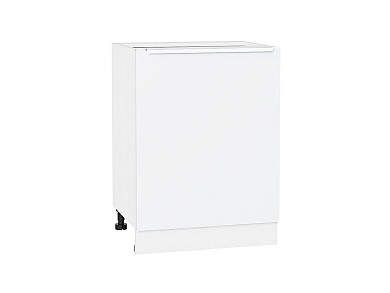Шкаф нижний с 1-ой дверцей Фьюжн 816*600*480 Silky White / Белый