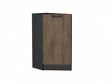 Шкаф нижний торцевой Флэт 816*296*552 Brown Casella Oak 2S / Graphite