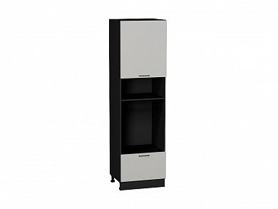 Шкаф пенал с 1-ой дверцей и ящиком под технику Флэт 2132*600*574 Light Grey In 2S / Graphite