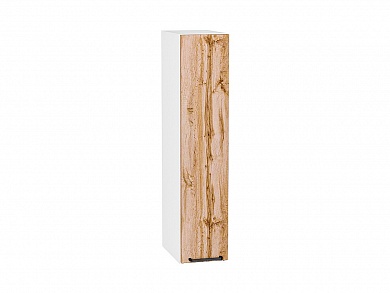 Шкаф верхний бутылочница Флэт 920*200*318 Wotan Oak 2S / Белый