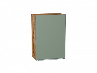 Шкаф верхний с 1-ой дверцей Фьюжн 716*500*320 Silky Mint / Дуб Вотан