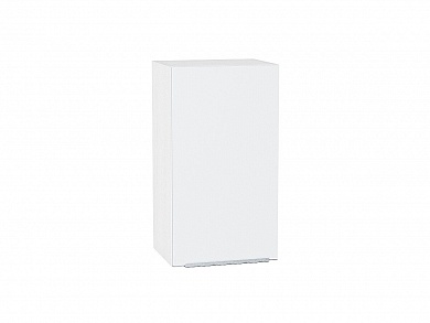 Шкаф верхний с 1-ой дверцей Фьюжн 716*400*320 Silky White / Белый